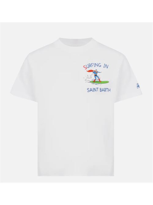 cotton classic t-shirt MC2 SAINT BARTH | T-SHIRT MAN-01248HSUPERMAN SURFER 10N EMB